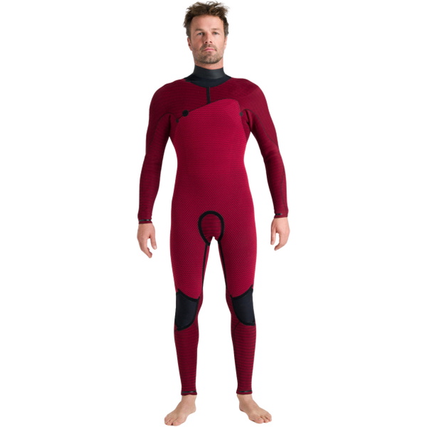 2026 C-Skins Mens Nuwave Wired 5/4mm Chest Zip Wetsuit CWI54MC - Black / Meteor / Blue
